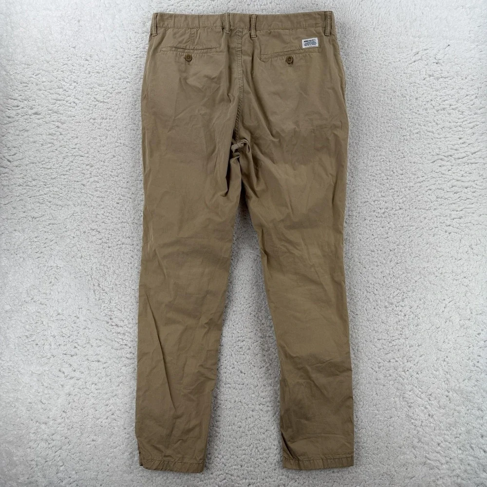 Norse Projects Aros Chino Pants Mens 34 Beige Slim Fit Light Twill Casual 34x31